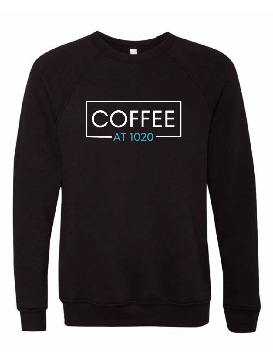 1020 Black Raglan Sweatshirt